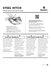 Notice Burley STEEL HITCH Accessoire de remorquage