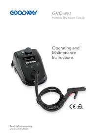 Notice Goodway GVC390 Nettoyeur vapeur