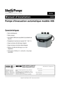 Notice Liberty Pumps MODEL 406 Pompe à eau