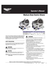 Notice Vollrath 40950 Trancheuse