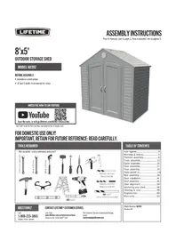 Notice Lifetime 60392 Abri de jardin