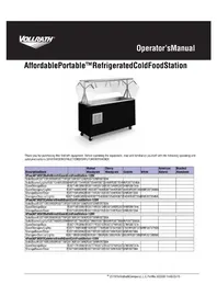 Notice Vollrath R38717 Refrigerador