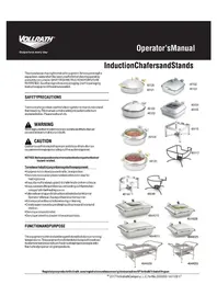 Notice Vollrath 4644020 Calentadores de comida