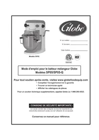 Notice Globe SP05Q Mixeur plongeant