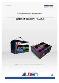 Notice Alden SOLARWATT LIFEPO4 150AH Batterie électrique