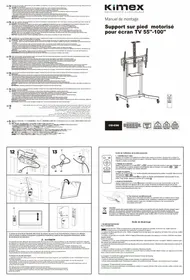 Notice KIMEX 0186186 Support écran plat