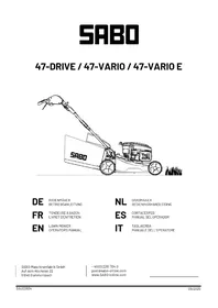 SABO 47DRIVE - Tondeuse à gazon
