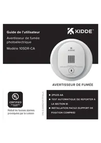 Notice KIDDE 10SDRCA Système d'alarme