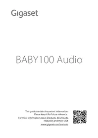 Notice GIGASET BABY 100 AUDIO Babyfoons