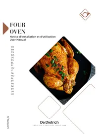 Notice DE DIETRICH DOH4334B Indbygningsovn