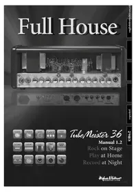 Notice HUGHES & KETTNER TUBEMEISTER 36 Amplificateur audio