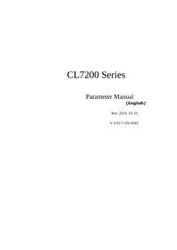 Notice CAS CL7200P60W Balance