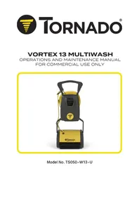 Notice TORNADO VORTEX 13 TS050W13U Nettoyant pour sol