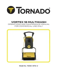 Notice TORNADO VORTEX 18 TS050W18U Nettoyant pour sol