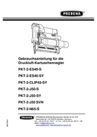 Notice Prebena PKT2ES40S Agrafeuse