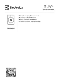 Notice ELECTROLUX EDI62X86G Sèche-linge