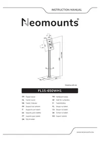 Notice NeoMounts FL15650WH1 Support pour tablette