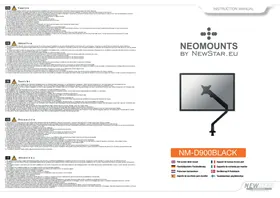 Notice NeoMounts NMD900BLACK Support écran plat