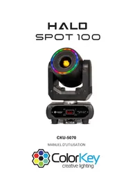 Notice ColorKey HALO SPOT 100 Projecteur d'éclairage