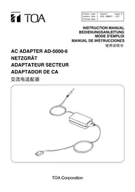 Notice TOA AD50006 Microphone