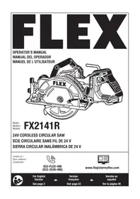 Notice Flex FX2141R Scie