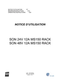 Notice Proel SON 24V 12A MS150 RACK Alimentation électrique