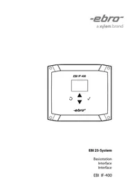 Notice Ebro EBI IF400 Interface électronique