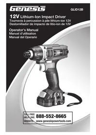 Notice Genesis GLID12B Perceuse électrique