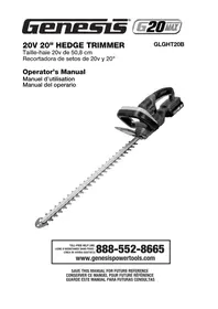 Notice Genesis GLGHT20B Taille-haie électrique
