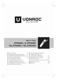 Notice Vonroc S3_OT504DC Elektrikli çok fonksiyonlu alet