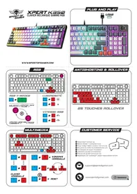 Notice SPIRIT OF GAMER XPERT K350 Clavier