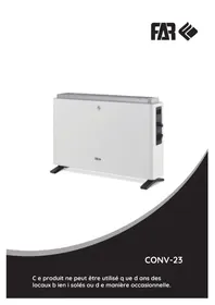 Notice FAR CONV23 Radiateur électrique