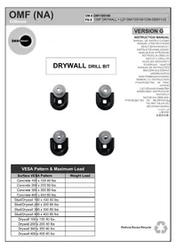 Notice OmniMount PKIT1 Support mural pour écran