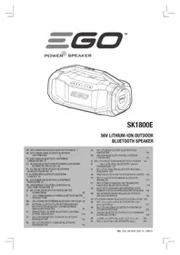 Notice EGO POWER+ SK1800E Bluetooth højttaler
