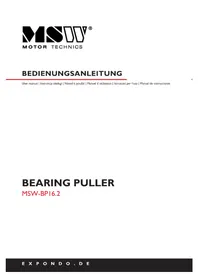 Notice MSW BP16.2 Extracteur de roulements