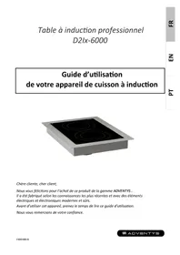 Notice Adventys D2RIC 3000 Table de cuisson