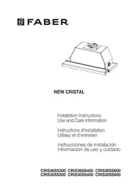 Notice FABER CRIS36SS300 Hotte