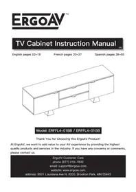 Notice ErgoAV ERFFL401BG Meuble TV