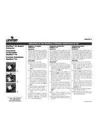 Notice Leviton GIGAMAX 5E Connecteur électrique
