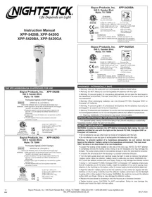 Notice NightStick XPP5420B Lampe de poche