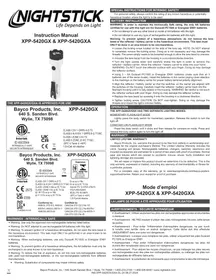 Notice NightStick XPP5420GX Lampe de poche