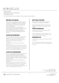 Notice Signature Hardware HIBISCUS 447954 Lavabo