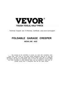 Notice Vevor MC 402Z Outil mécanique