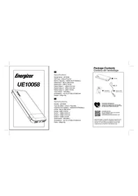 Notice ENERGIZER UE10058 Batterie portable