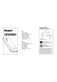 Notice ENERGIZER UE20068C Batterie portable