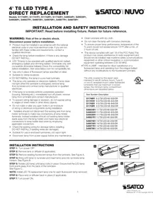 Notice Satco S49935 Moniteur