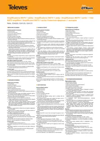 Notice TELEVES DTKOM 534120 Amplificateur TV