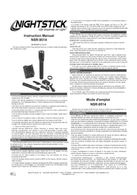 Notice NightStick NSR9514XL Lampe de poche