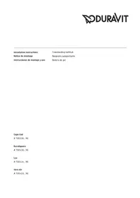 Notice Duravit CAPE COD Baignoire