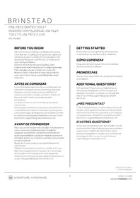 Notice Signature Hardware BRINSTEAD 559647 Toilette